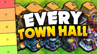 Ranking EVERY Town Hall in Clash of Clans #tierlist