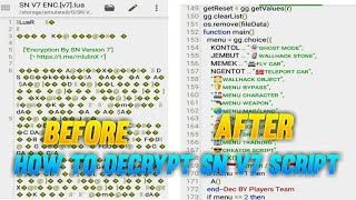 How To Decrypt SN V7 Encryption Lua Script With Dec Tool (Decrypt All Script ) | Paid Dec Tool