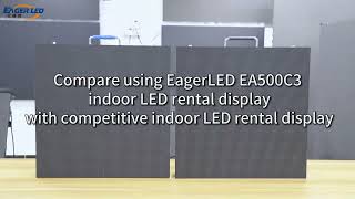 Rental LED Video Wall丨EA500C3 Indoor LED Rental Screen Comparison Video.