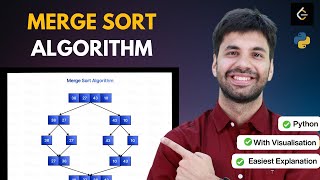 Merge Sort Algorithm | Visualization | Dry Run | Pseudocode | #HelloDSA | Beginner Friendly