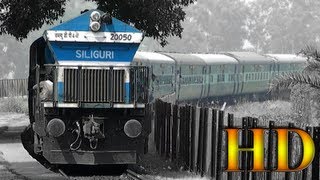 IRFCA - Avadh Assam Express Negotiating Grand Curve Before Entering Garhmukteshwar Railroad Bridge