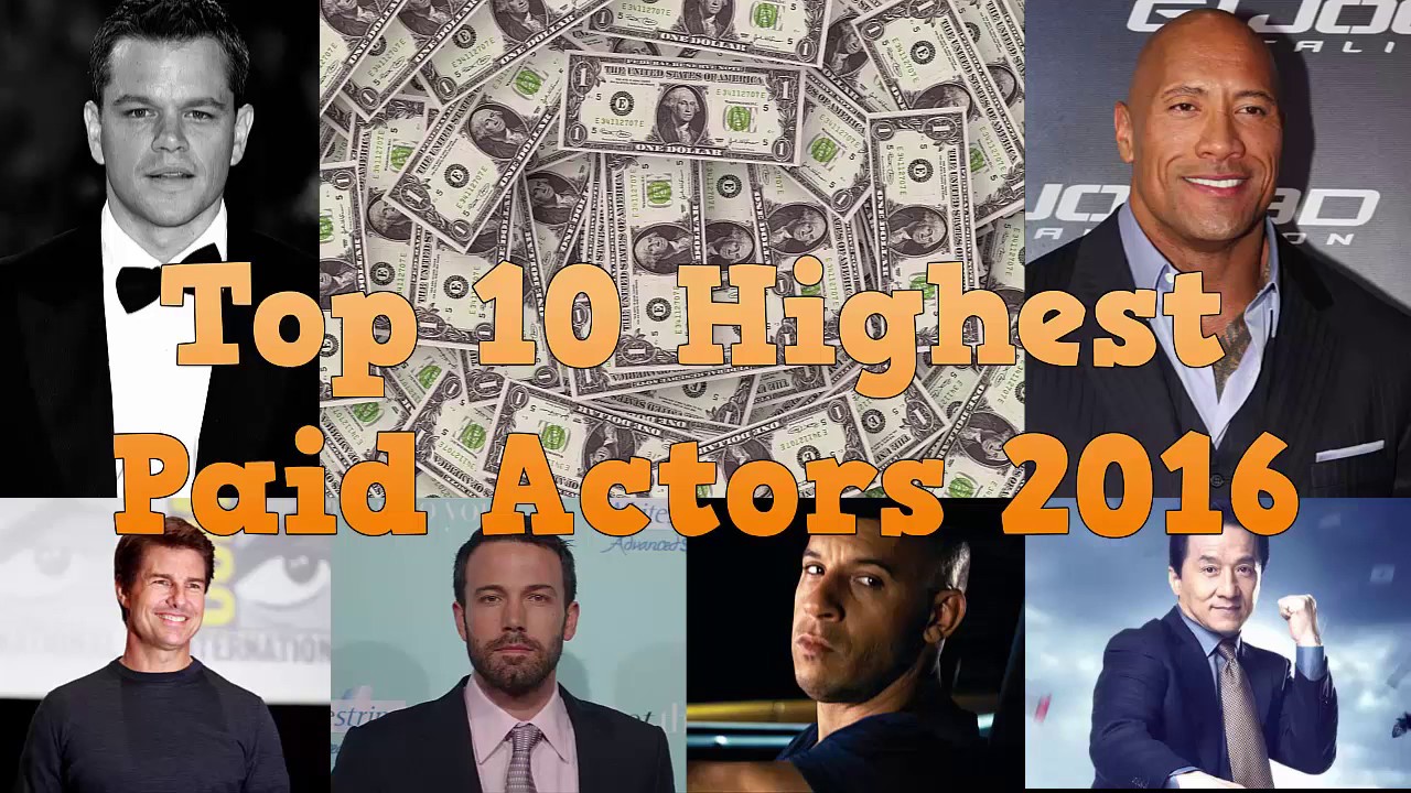 Top 10 Highest Paid Actors 2016 - YouTube