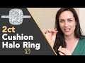 2 Carat Cushion Halo Ring | Make It Sparkle More Than Other Cushion Cut Engagement Rings