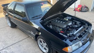 Coyote swap how to: 7,000+ RPM pulls/dyno/walk around 1990 GT Coyote Swap