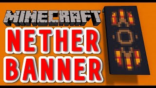 How to make a NETHER banner in Minecraft!