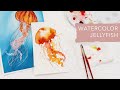 Paint a Jellyfish Using Watercolors | Beginner Friendly Watercolor Tutorial