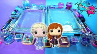 Mezclando Slime de Elsa vs Ana (Frozen) - Supermanualidades