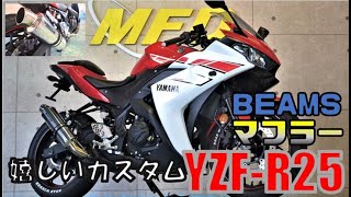 ヤマハ YZF-R25 ビームスマフラー フェンダーレス カスタム済み 2015年 15,371km  MFD神戸店 中古 新規入荷車両【特選250ccバイク紹介】