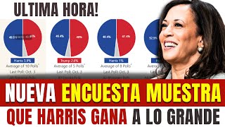 NUEVA ENCUESTA MUESTRA QUE HARRIS GANA A LO GRANDE! ELLA TOMA SEIS DE SIETE ESTADOS CLAVE