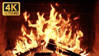 🔥 Fireplace 4K ULTRA HD (12 HOURS). Cozy Ambience with Burning Logs and Crackling Fire Sounds