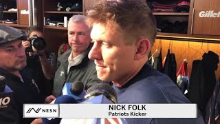 Nick Folk On Signing With Patriots, Staying Fresh After Long Layoff
