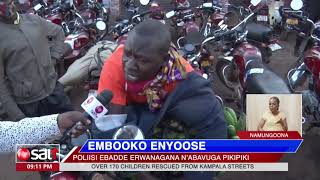 EMBOOKO ENYOOSE - Poliisi ebadde erwanagana n'abavuga pikipiki