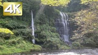 高画質版 都留市の観光名所紹介動画「太郎・次郎滝」4K