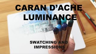 Caran d’Ache Luminance | Swatching + Drawing | I’ve Been Using Them for 1 Month (My Thoughts)