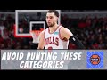 Worst punting strategies for fantasy basketball - 2022 Punting Guide