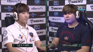 [SBENU SSL 2015] herO vs MyuNgSiK RO.8  Match4 set4 -EsportsTV, Starcraft 2