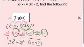 Section 7 1 Operations on Functions VIDEO