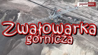 Zwałowarka. Gigantyczna maszyna górnicza w kopalni odkrywkowej Bełchatów #machine #mining #drone