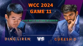 Gukesh vs Ding World Chess Championship 2024 | GAME 11