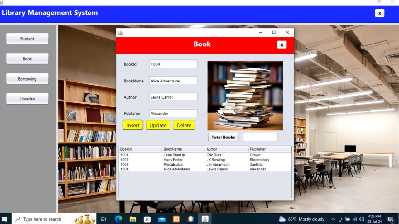 Java Full Project Library Management System Youtube