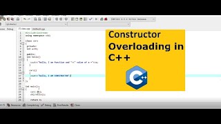 constructor overloading in C++ #C++