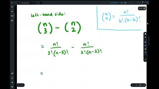Binomial Coefficients: Examples Part 1