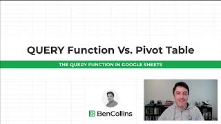 The QUERY Function Versus Pivot Table: Similarities + Differences + When To USE
