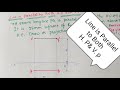 Projections Of Straight Lines: Line Parallel to Both H. P& V. P//Engineering Drawing