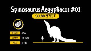 Spinosaurus Aegyptiacus #01 Sound Effect | 埃及棘龍 恐龍 吼叫 叫聲 動物 音效 (High Quality)