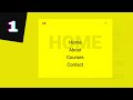 How To Design Animated Full Screen Nav Menu Using HTML, CSS & JS (Part 1)