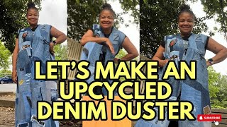 DIY Upcycled Denim Duster