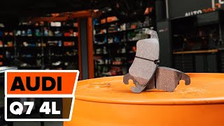 How to change a front brake pads AUDI Q7 4L TUTORIAL | AUTODOC