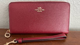 Coach Large Zip Around Wallet Wristlet