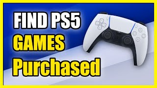 How to Fix Can't Find Purchased Games on PS5 Store (Not in Library)
