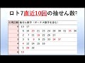 第602回ロト7対策【前編】2024年11月22日 直近20回分のデータを主に使っています。これでロト7ロト6高額当選3回当てました。