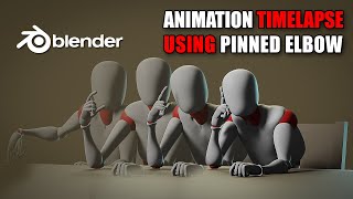 BLENDER Animation - Pinned on the table - timelapse