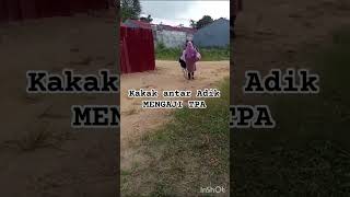 Kakak antar Adik Mengaji di TPA