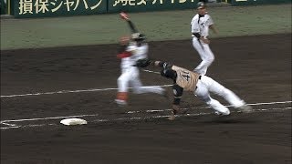 【プロ野球パ】ミランダ好捕＆ナイスタッグプレイ  2014/06/17 T-F