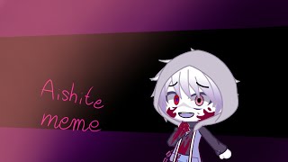 Aishite meme [gacha club]-Undertale Au-||Dust x Horror||