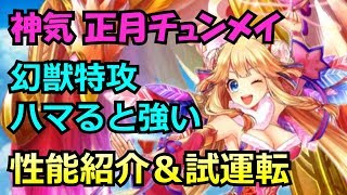 【白猫プロジェクト】神気正月チュンメイの性能紹介、タイムチャレンジ【破滅級】をソロ攻略＆火力検証