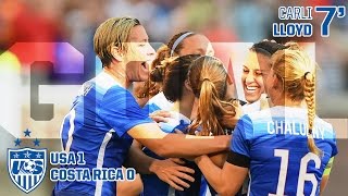 WNT vs. Costa Rica: Carli Lloyd Goal - Aug. 19, 2015