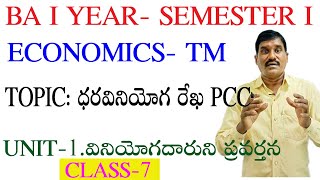 ధర వినియోగ రేఖ PCC| price conumption curve in telugu| BA-I year Economics|semester-I class-7|