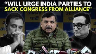 AAP MP Sanjay Singh Fires Salvos At INC's Ajay Maken After Congress Calls Kejriwal Anti-National