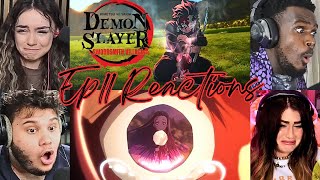 Demon Slayer Mashup Reactions to S3 Ep11 (Nezuko burning & the Emotional Scene)