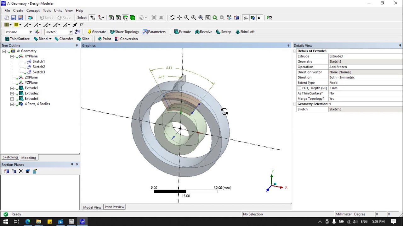 Design Of Spur Gear In Ansys Workbench Designermodular - YouTube