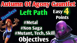 Autumn Of Agony Gauntlet | Left Path | Best team for easy 4 points | MCOC