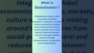 What is Globalisation ? Economics ||#definition #shorts