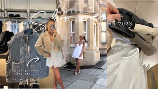 COME SHOP WITH ME: new in Zara + H&M + changing room try on | autumn September shopping vlog 2023