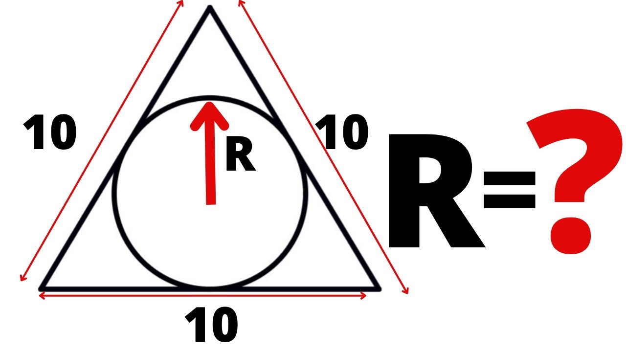 Hallar El Radio De La Circunferencia Inscrita En El Triangulo ...