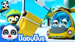 Baby Kitten is Trapped In The Snow | Super Panda Rescue Team | Kids Cartoon | BabyBus